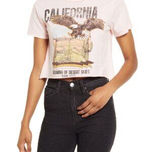 VINYL ICONS| Desert skies/California cotton crop top
